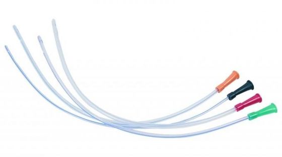 kupować CE ISO Medyczny jednorazowy cewnik powlekany silikonem Cewnik Nelaton z normalnymi oczami produkcja internetowa