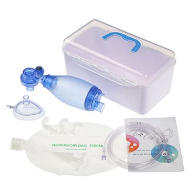 kupować Weterynaryjny, jednorazowy, ręczny resuscytator medyczny z PVC, zestaw z maską, rurką tlenową i zestawem dróg oddechowych, rozmiary S/M/L produkcja internetowa