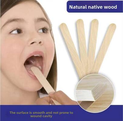 kupować Jednorazowy 6-calowy drewniany patyczek do języka z brzozy, bez drzazg, medyczny do badania laryngologicznego produkcja internetowa