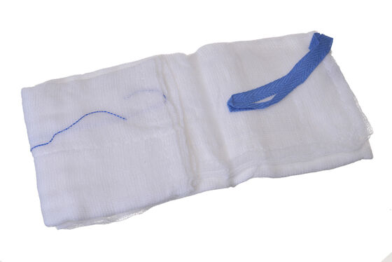 kupować Medyczne jednorazowe sterylne 100% bawełniane wkładki podbrzuszne 45*37 cm z nicią wykrywalną w promieniach rentgenowskich do chirurgii laparotomijnej produkcja internetowa