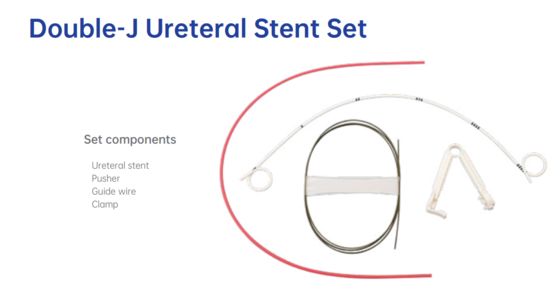 Dobra cena Medical-Grade Double J Ureteral Stent Set – Class II PVC with 22mm-26mm Length for Optimal Urinary Healing w Internecie