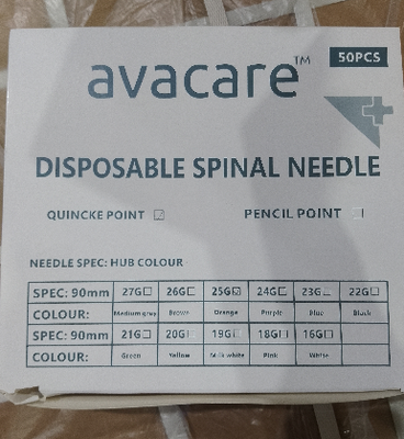 Dobra cena Igła do znieczulenia kręgosłupa klasy medycznej z końcówką Quincke i ołówkiem typu Whitacre do punkcji lędźwiowej w 25G 26G 27G w Internecie